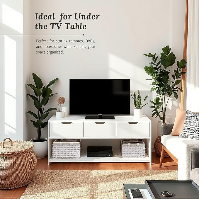 DECOMOMO White Wicker Baskets, Back of Toilet Basket, Bathroom Basket Organizer, Countertop, Home Decor (White, Set of 2)