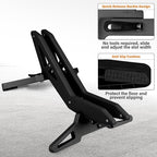 Adjustable Bike Parking Stand Fits 16-29 Inch Bicycles, Compatible with 23c-3.0 Tire Width – Heavy-Duty Plastic, Easy Installation, Stylish Two-Tone Design (Black)