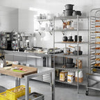 24" Deep x 30" Wide x 74" Height Wire Shelving Kit | 6-Tier | NSF Commercial Storage Rack Unit