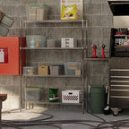 14" Deep x 54" Wide x 74" Height Wire Shelving Kit | 4-Tier | NSF Commercial Storage Rack Unit