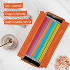 File Tote Bag, Portable File Organizer Box Hanging Filing Box Desktop File Folder Document Storage Organizer with Pockets and Handles