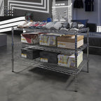 24" Deep x 42" Wide x 27" Height Wire Shelving Kit | 3-Tier | NSF Commercial Storage Rack Unit