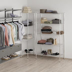 21" Deep x 42" Wide x 74" Height Wire Shelving Kit | 5-Tier | NSF Commercial Storage Rack Unit