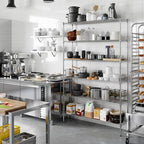 14" Deep x 54" Wide x 86" Height Wire Shelving Kit | 6-Tier | NSF Commercial Storage Rack Unit
