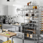 21" Deep x 30" Wide x 86" Height Wire Shelving Kit | 10-Tier | NSF Commercial Storage Rack Unit