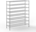 21" Deep x 60" Wide x 74" Height Wire Shelving Kit | 8-Tier | NSF Commercial Storage Rack Unit