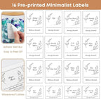 3 Pack Laundry Powder Container & Dryer Sheet Holder, Large Plastic Laundry Room Organization and Storage Jars with Lids, Labels & Scoops for Powder, Detergent, Scent Booster