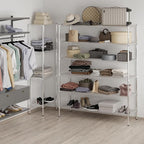 21" Deep x 60" Wide x 74" Height Wire Shelving Kit | 6-Tier | NSF Commercial Storage Rack Unit