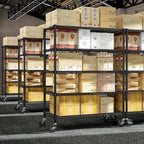 53" W Garage Shelving 5 Tier Industrial 2200LBS Metal Shelving Units for Commercial, Basement, Pantry, Warehouse, School, Black Heavy Duty Easy Assembly 53.2" W x 23.6" D x 73.6" H