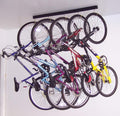 50" Adjustable Overhead Garage Ceiling Storage Track/Bike Rack With Hooks that Slide and Rotate, 50 Lbs. per Hook.