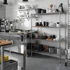 18" Deep x 48" Wide x 64" Height Wire Shelving Kit | 4-Tier | NSF Commercial Storage Rack Unit