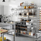 18" Deep x 48" Wide x 86" Height Wire Shelving Kit | 10-Tier | NSF Commercial Storage Rack Unit