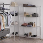 24" Deep x 42" Wide x 74" Height Wire Shelving Kit | 4-Tier | NSF Commercial Storage Rack Unit