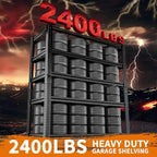 Storage Shelves Heavy Duty, 3 PCS 36"L x 16"W x 72"H Garage Wire Shelving Unit Loads 2400LBS, 5-tier Adjustable Metal Industrial Utility Shelf Rack for Kitchen, Laundry, Pantry, Warehouse, Basement