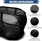 Collapsible Laundry Baskets, Upgrade Pop Up Laundry Hamper with Convenient Bags, Foldable Laundry Basket Mesh Light Weight, Easy to Carry Clothes Hampers for Laundry, Dorm, Toys, Travel Black