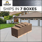 Arrow Carports Galvanized Steel Carport, Double Car Metal Carport Kit, 20' x 20' x 9', Eggshell