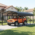 12X20 FT Metal Carport, Heavy Duty Cart Ports with Reinforced Galvanized Carports, Outdoor Weather Resistant Carport Canopy, Upgrade Car Port for Boats, Cars, Trucks, and Tractors