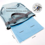 Mesh Shower Caddy Bag Portable Hanging Toiletry and Bath Organizer with Zipper for Travel, Gym, Camping, College Dorms, Beach