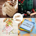 400 Pcs 1 Inch Mini Clothespins for Photos, Natural Wooden Small Clothes Pins with 66 FT Jute Twine, Tiny Decorative Clips for Crafts, Baby Shower, Weddings, Cocktails & Home Decor
