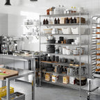 21" Deep x 54" Wide x 86" Height Wire Shelving Kit | 8-Tier | NSF Commercial Storage Rack Unit