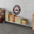 14" Deep x 72" Wide x 8" Height 1-Tier Wire Shelving Kit | NSF Commercial Storage Rack Unit