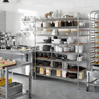 24" Deep x 60" Wide x 74" Height Wire Shelving Kit | 8-Tier | NSF Commercial Storage Rack Unit