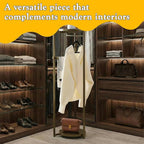 Kings Brand Furniture Suit Valet Stand, Coat Rack with Rods & Storage Trays - Tie Jacket Hanger, Freestanding Clothing Organizer Perfect for Bedrooms & Entryways, Lemon Pepper