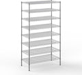 21" Deep x 42" Wide x 74" Height Wire Shelving Kit | 8-Tier | NSF Commercial Storage Rack Unit