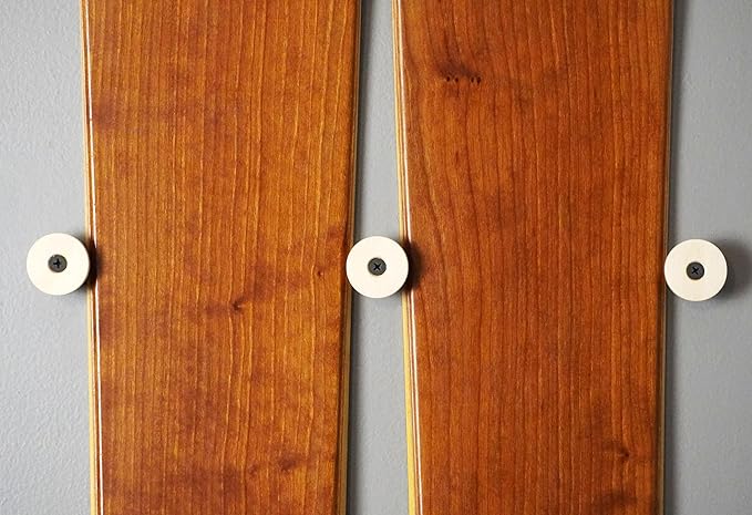 Grassracks Nubbins - Birch Flush Ski Wall Mount & Snowboard Wall Mount - Ski Rack & Snowboard Rack
