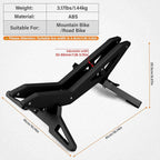 Adjustable Bike Parking Stand Fits 16-29 Inch Bicycles, Compatible with 23c-3.0 Tire Width – Heavy-Duty Plastic, Easy Installation, Stylish Two-Tone Design (Black(2 Pack))