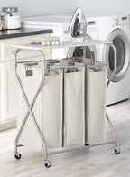 Whitmor Easy-Lift Triple Sorter with Folding Table
