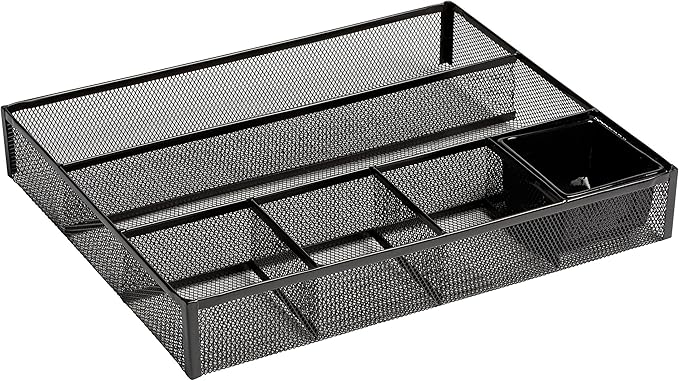 Rolodex Mesh Collection Drawer Organizer Black (22131)