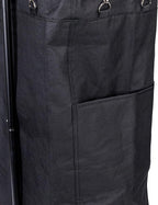 Household Essentials Rolling Laundry Hamper, Black
