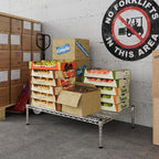 24" Deep x 36" Wide x 8" Height Wire Shelving Kit | 1-Tier | NSF Commercial Storage Rack Unit