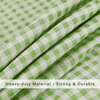 Extra Large Laundry Bag with Drawstring and Handle, Heavy Duty Travel Dirty Clothes Bag for Laundromat and Household, Durable Rip-Stop Laundry Hamper Liner, 28 x 40 Inch, Check Green