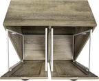Household Essentials Laundry Sorter Cabinet, Oak Finish