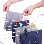 Riveda 30 Pack Assorted Chip Bag Clips Utility - PVC 2 Inch Coated Colorful Sealer for Sealing Food - Paper Holder, Clothesline Clip for Laundry Hanging, Kitchen Bags, Multipurpose Clothes Pins