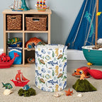 Ocean Kids Laundry Basket Baby Hamper Sea World Toy Storage Bin for Boys Room Decor Baby Nursery Hamper Gift Baskets for Bedroom Bathroom(Ocean)