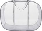 Whitmor Pop & Fold, Paloma Gray Laundry Sorter (Pack of 2)