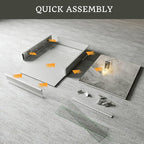 16x24 Bathroom Medicine Cabinet with Mirror,Aluminum Alloy Frame with Mirror Side Panels,Surface or Recessed Medicine Cabinet with Adjustable Shelves,Assembly Required