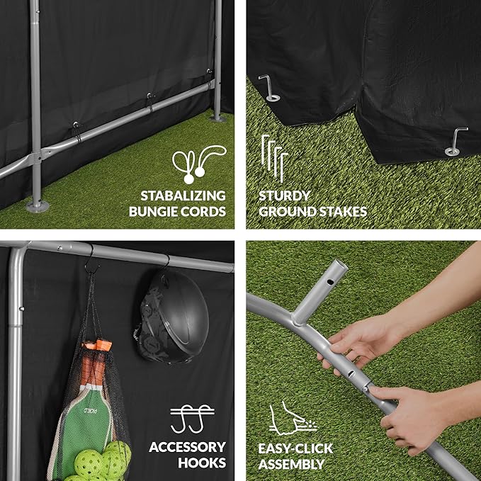 Best Choice Products 10x8ft Outdoor Storage Shed, Carport, Canopy Shelter, Dual Doors & Windows, Metal Frame, Weather-Resistant, Perfect for Storing Motorcycle, Bike, Garden Tools – Black