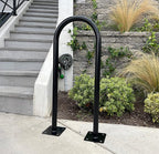 Sandbaggy In Ground Bike Rack | U Shaped, Commercial, Outdoor, 1 Loop, Steel | Black, 14.5" x 34" (1)